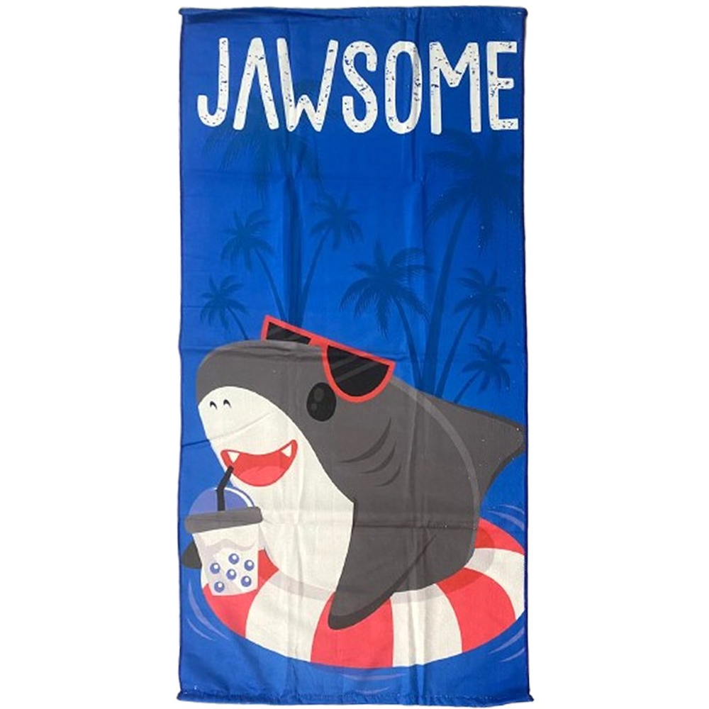 Toalha de Praia Infantil Summer Microfibra Anti Areia 60x110cm Shark Jawsome Toalha de Praia Infantil Summer Microfibra Anti Areia 60x110cm Shark Jawsome