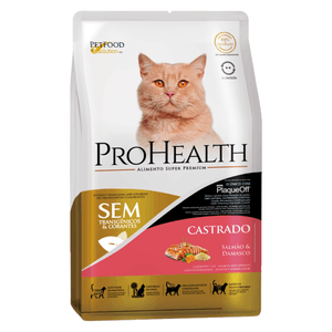Ração ProHealth Gatos Castrados Salmão e Damasco Ração ProHealth Gatos Castrados Salmão e Damasco