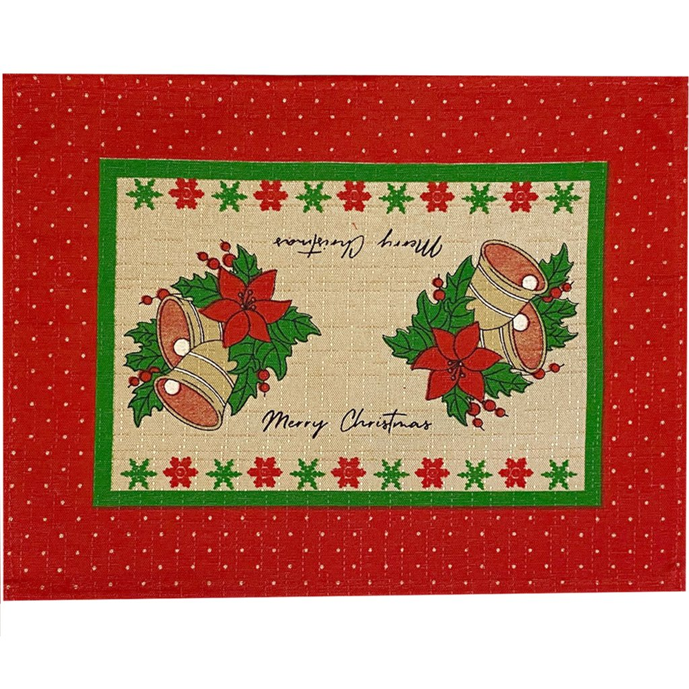Lugar Americano Linhão Natalino Merry Christimas 30x40 Sinos Lugar Americano Linhão Natalino Merry Christimas 30x40 Sinos