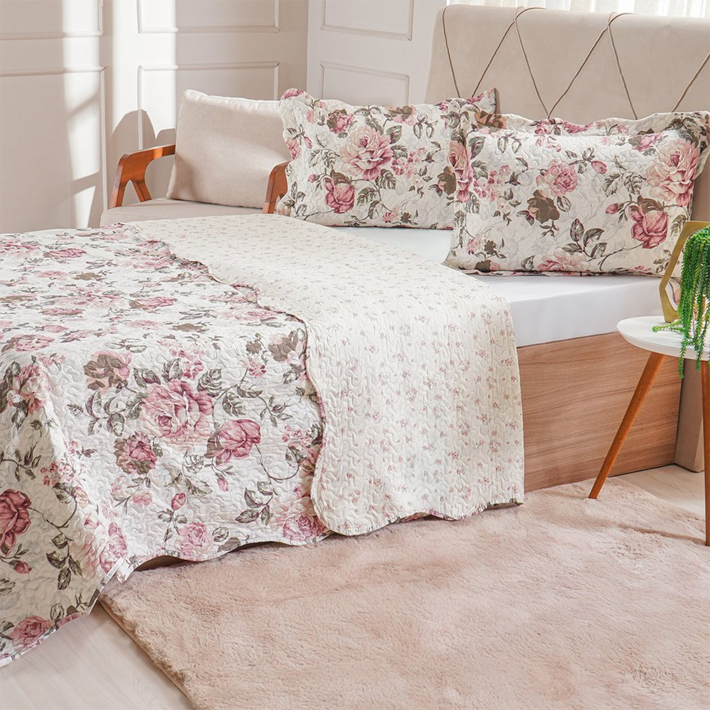 Kit Cobre Leito Casal Ultra Lisse New 210x230cm Classique Kit Cobre Leito Casal Ultra Lisse New 210x230cm Classique