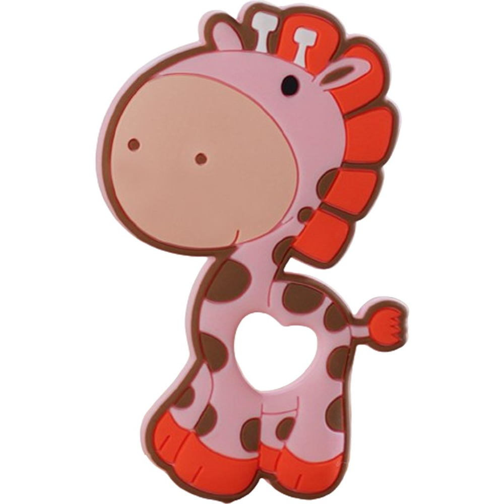 Mordedor Girafa Funny para Bebê de Silicone 7,03x6,55x0,83cm Rosa Mordedor Girafa Funny para Bebê de Silicone 7,03x6,55x0,83cm Rosa