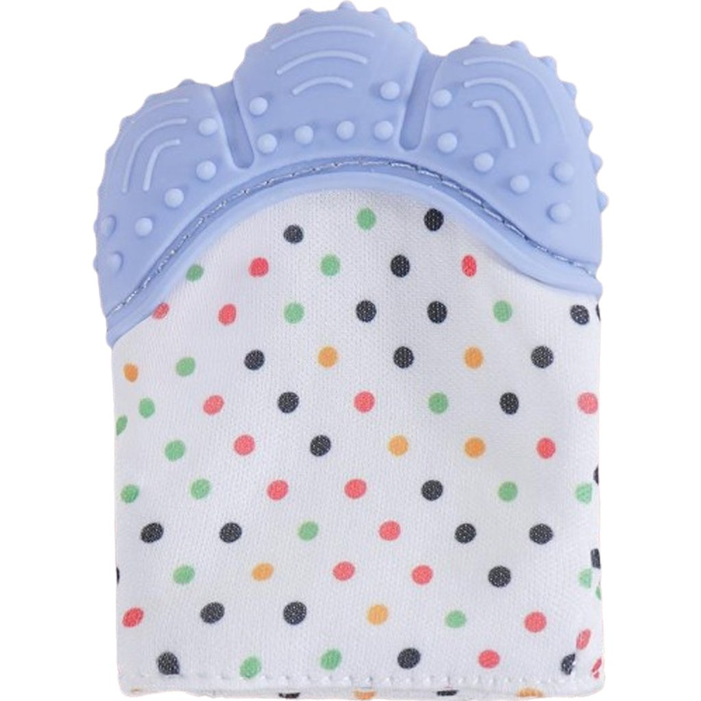 Mordedor Luvinha para Bebê Silicone e Poliéster Azul Mordedor Luvinha para Bebê Silicone e Poliéster Azul