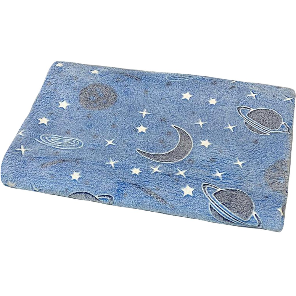 Manta Solteiro Brilha no Escuro New 150x220cm Space Manta Solteiro Brilha no Escuro New 150x220cm Space