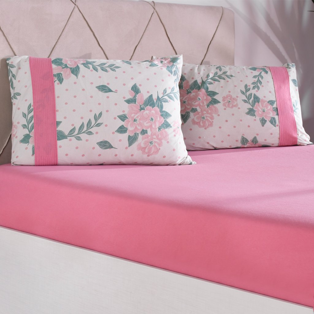Jogo de Cama Casal Malha 100% Algodão Bella Cama Jogo de Cama Casal Malha 100% Algodão Bella Cama