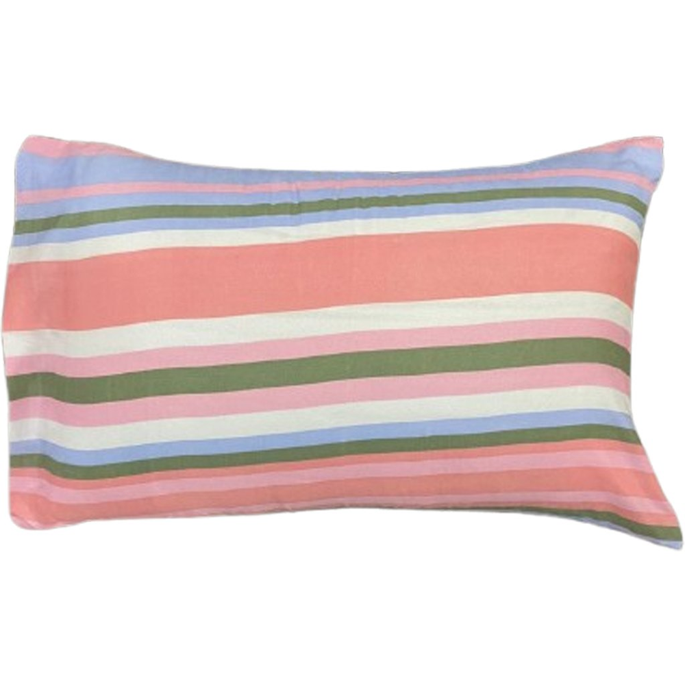 Jogo de Fronha Microfibra Estampada 47x70cm Rosa Listras Jogo de Fronha Microfibra Estampada 47x70cm Rosa Listras