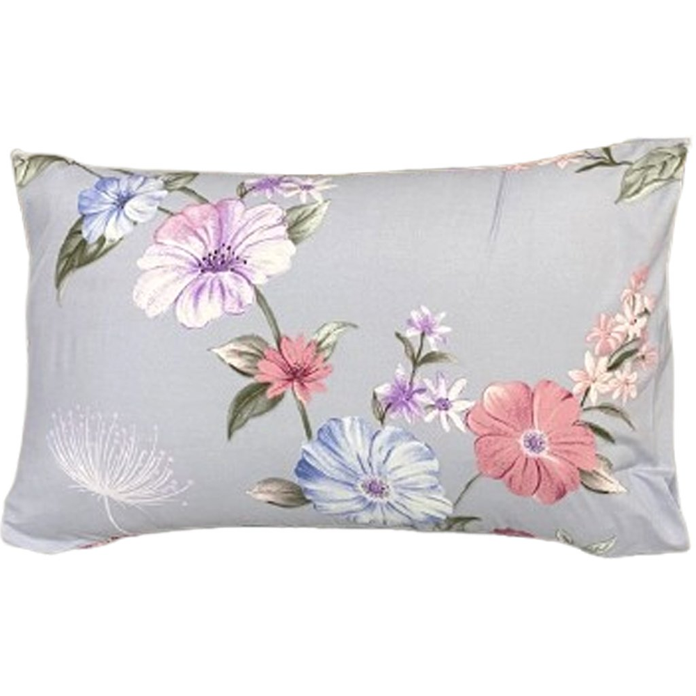 Jogo de Fronha Microfibra Estampada 47x70cm Lilás Flores Jogo de Fronha Microfibra Estampada 47x70cm Lilás Flores