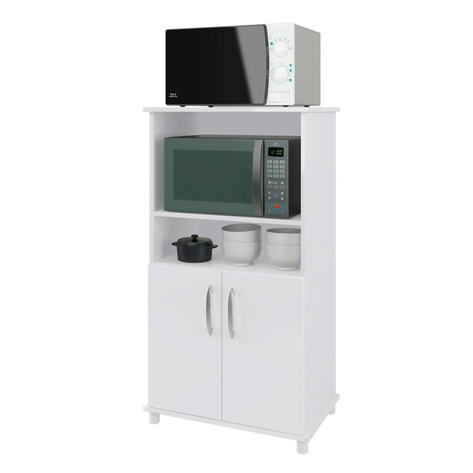 Gabinete para Microondas Turim 2 Portas Branco Gabinete para Microondas Turim 2 Portas Branco