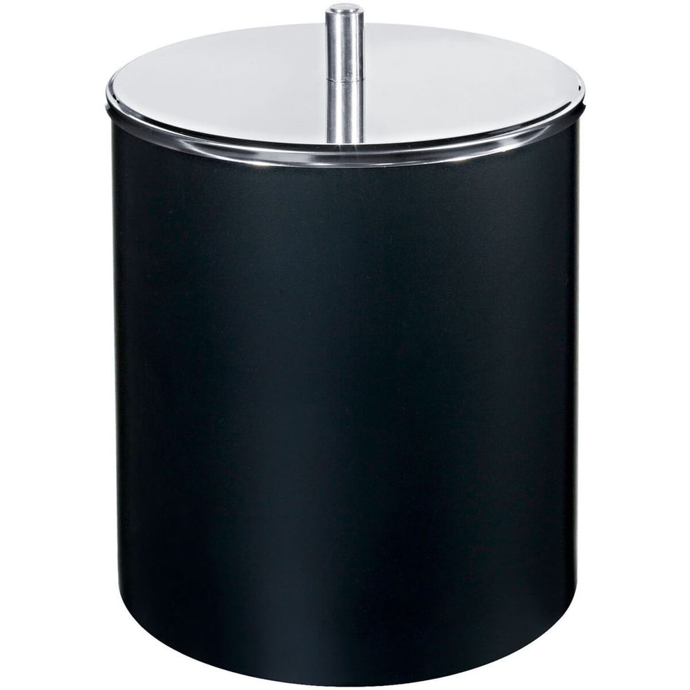 Lixeira com Tampa Inox 5,4 L Lixeira para Banheiro Cozinha Preta Lixeira com Tampa Inox 5,4 L Lixeira para Banheiro Cozinha Preta