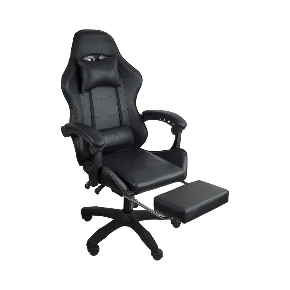 Cadeira Gamer Stillus Ergonômica Com Apoio para Os Pés - Preto Cadeira Gamer Stillus Ergonômica Com Apoio para Os Pés - Preto