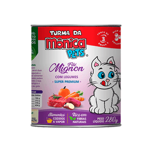 Ração Úmida Turma da Mônica Gatos Filé Mignon com Legumes Ração Úmida Turma da Mônica Gatos Filé Mignon com Legumes