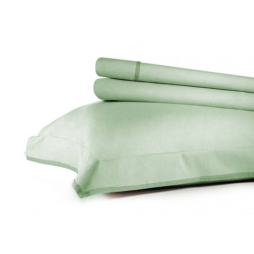 Jogo De Cama Solteiro Basic Premium 200fios - Verde Jogo De Cama Solteiro Basic Premium 200fios - Verde