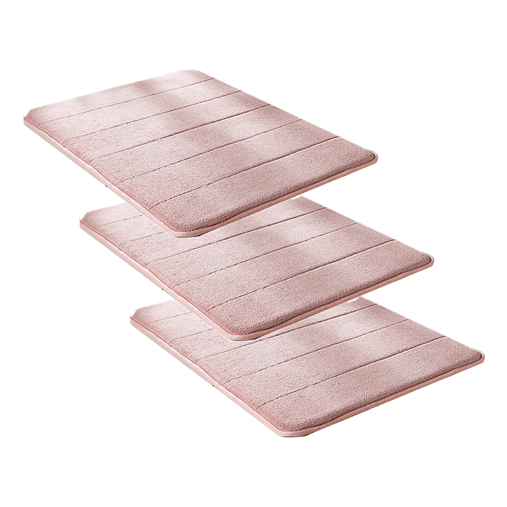 Kit Tapete De Banheiro Super Soft 60 x 40 Rose Camesa 3 peças Kit Tapete De Banheiro Super Soft 60 x 40 Rose Camesa 3 peças
