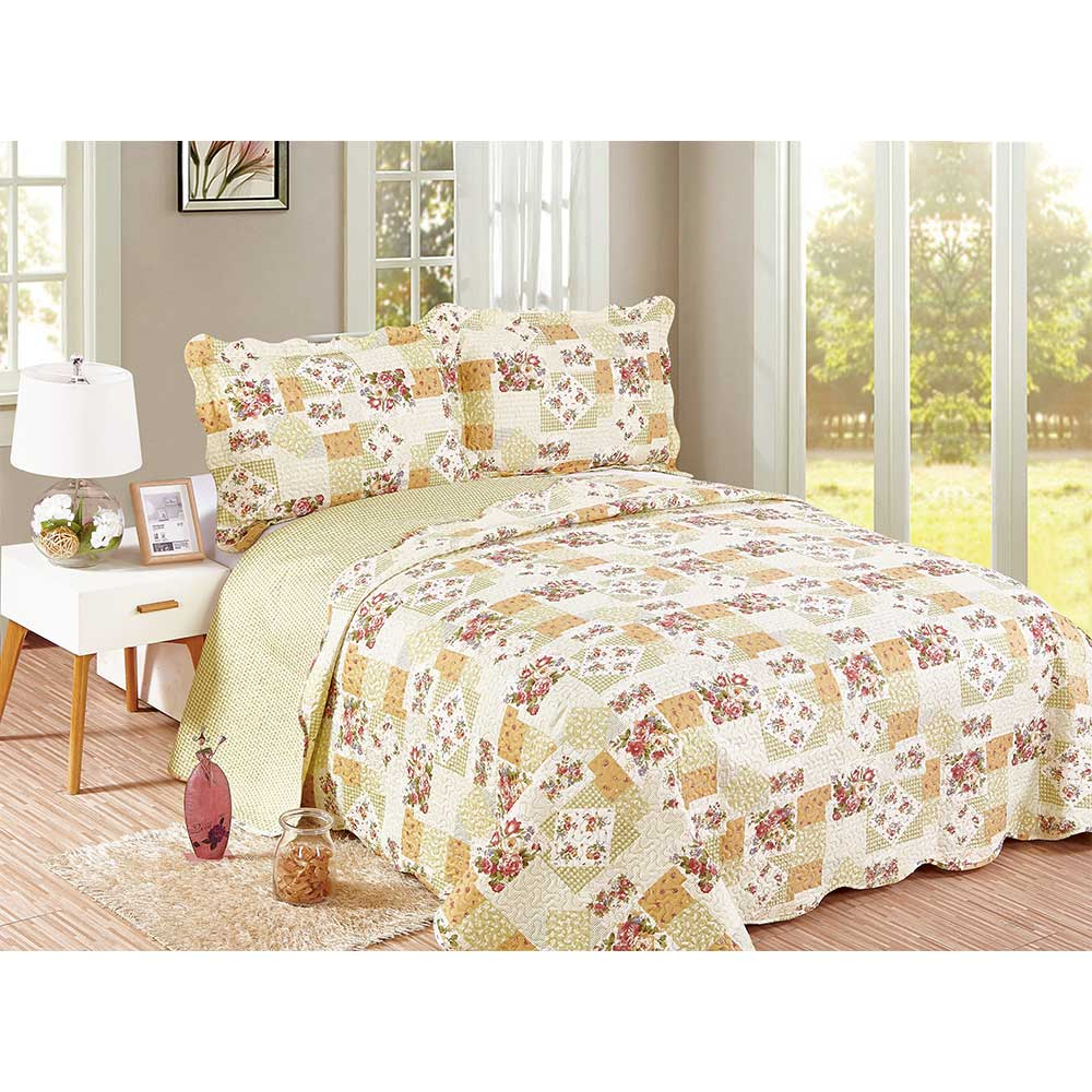 Colcha Evoluition Patchwork Casal 220x240 Eva Camesa Colcha Evoluition Patchwork Casal 220x240 Eva Camesa