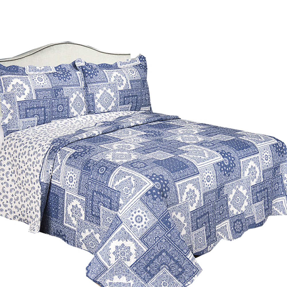 Colcha Patchwork De Microfibra King-Size 260 X 280 Carnay Camesa Colcha Patchwork De Microfibra King-Size 260 X 280 Carnay Camesa