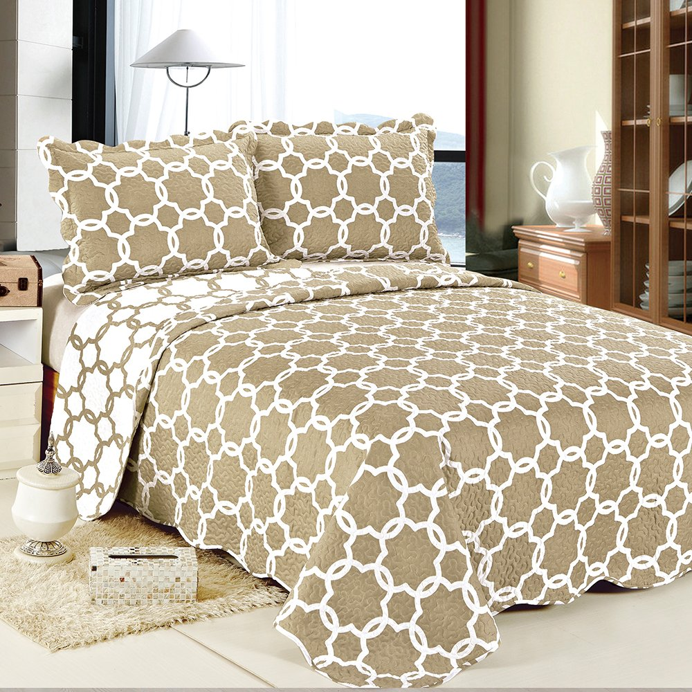 Colcha Patchwork De Microfibra King-Size 260 X 280 Correntes Camesa Colcha Patchwork De Microfibra King-Size 260 X 280 Correntes Camesa