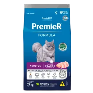 Ração Premier Formula Gatos Adultos Frango - 7,5 kg