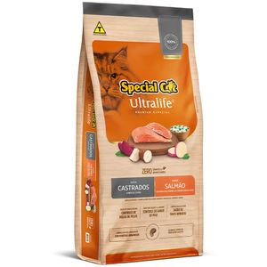 Ração Special Cat Ultralife Gatos Castrados Salmão Ração Special Cat Ultralife Gatos Castrados Salmão