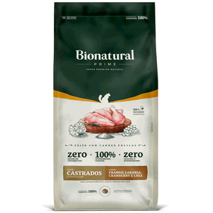 Ração Bionatural Prime Gatos Castrados Frango Ração Bionatural Prime Gatos Castrados Frango