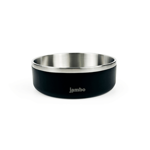 Comedouro Premium Aço Inox Preto Jambo Comedouro Premium Aço Inox Preto Jambo