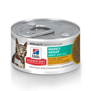 Ração Úmida Hill's Science Diet Peso Perfeito para Gatos Adultos Sabor Frango - 82 g Ração Úmida Hill's Science Diet Peso Perfeito para Gatos Adultos Sabor Frango - 82 g