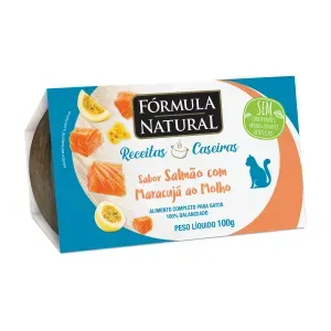 Ração Úmida Fórmula Natural Receita Caseira Gatos Salmão com Maracujá a Molho - 100 g Ração Úmida Fórmula Natural Receita Caseira Gatos Salmão com Maracujá a Molho - 100 g