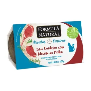 Ração Úmida Fórmula Natural Receita Caseira Gatos Cordeiro com Alecrim a Molho - 100 g Ração Úmida Fórmula Natural Receita Caseira Gatos Cordeiro com Alecrim a Molho - 100 g