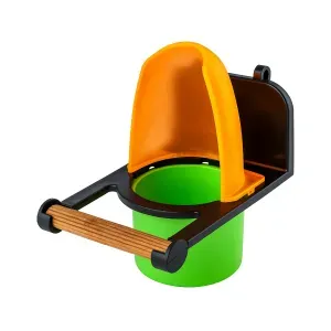 Comedouro com Poleiro para Pássaros Food Clean Animalíssimo Amarelo - 170 ml Comedouro com Poleiro para Pássaros Food Clean Animalíssimo Amarelo - 170 ml