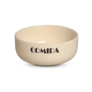 Comedouro Porcelana Marmorado Médio Bege - 390 ml Comedouro Porcelana Marmorado Médio Bege - 390 ml