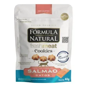 Cookies Fórmula Natural Fresh Meat Gatos Adultos Salmão - 40 g Cookies Fórmula Natural Fresh Meat Gatos Adultos Salmão - 40 g