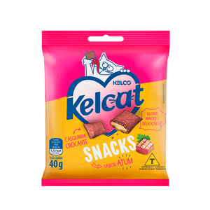 Petisco Gatos Kelcat Snacks Atum - 40 g Petisco Gatos Kelcat Snacks Atum - 40 g