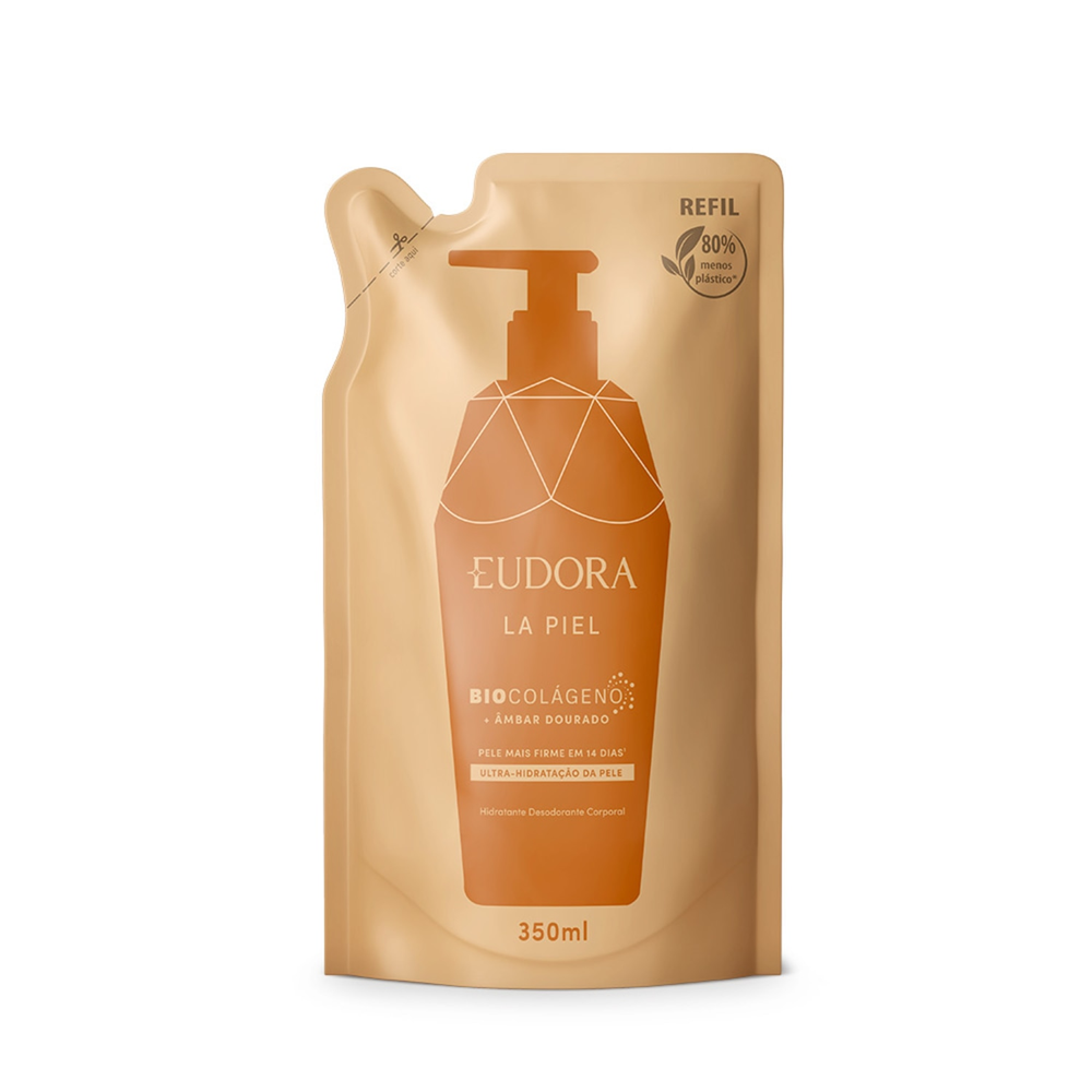 Refil Hidratante Desodorante Corporal La Piel Âmbar Dourado 350ml Refil Hidratante Desodorante Corporal La Piel Âmbar Dourado 350ml