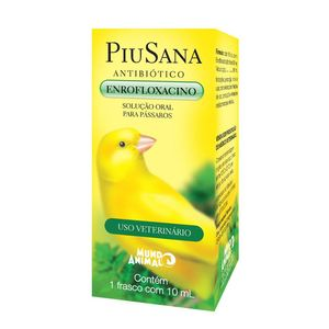 Piusana Antibiótico Enrofloxacino Mundo Animal - 10 ml Piusana Antibiótico Enrofloxacino Mundo Animal - 10 ml