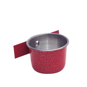 Caneca com Aba para Pássaros Tudo Pet Vermelha Caneca com Aba para Pássaros Tudo Pet Vermelha