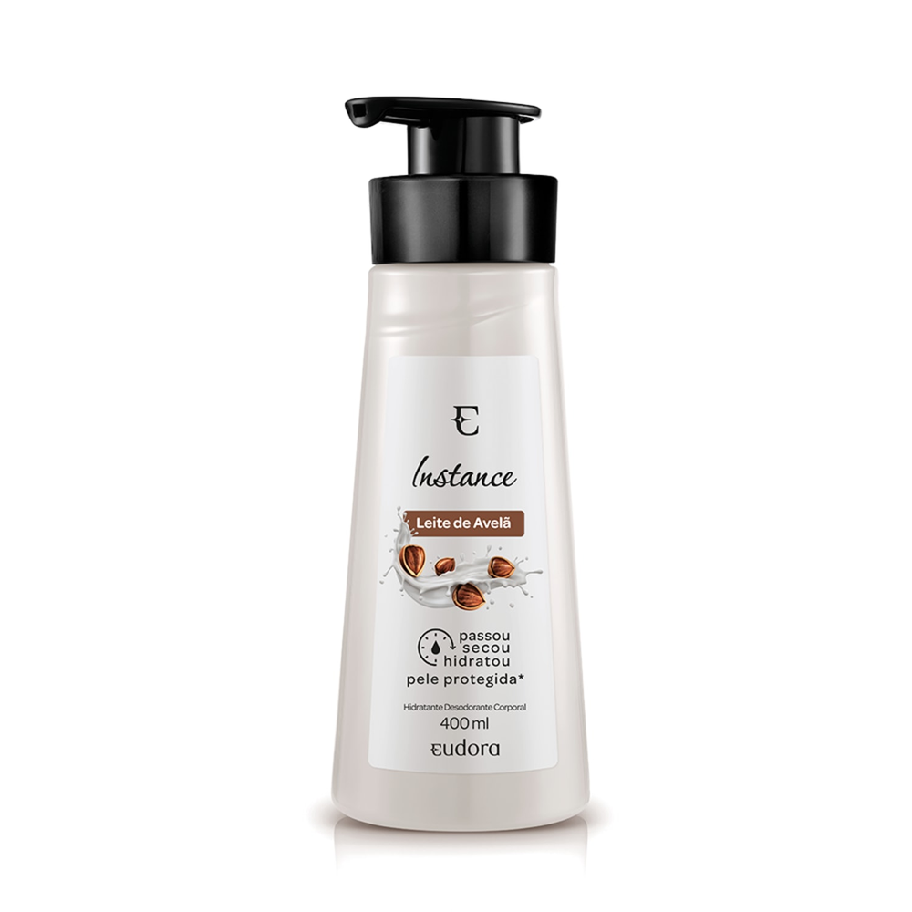 Loção Hidratante Desodorante Corporal Instance Leite de Avelã, 400 ml Loção Hidratante Desodorante Corporal Instance Leite de Avelã, 400 ml