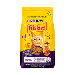 Ração Friskies Gatos Adultos Castrados Megamix - 1 kg Ração Friskies Gatos Adultos Castrados Megamix - 1 kg