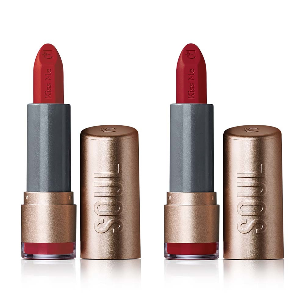 Combo Eudora Soul Kiss Me: Batom Hidratante Vermelho Entardecer 3,7g + Batom Hidratante Laranja Pôr Do Sol 3,7g Combo Eudora Soul Kiss Me: Batom Hidratante Vermelho Entardecer 3,7g + Batom Hidratante Laranja Pôr Do Sol 3,7g