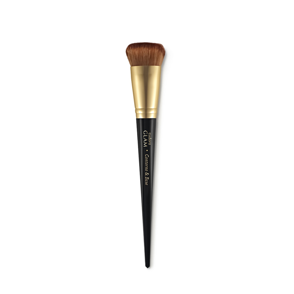 Pincel Para Contorno e Base Glam Preto Pincel Para Contorno e Base Glam Preto