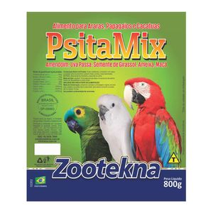PsitaMix Zootekna Mistura para Pássaros - 800 g PsitaMix Zootekna Mistura para Pássaros - 800 g