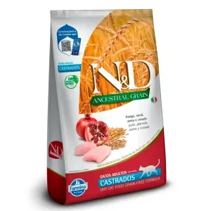Ração N&D Ancestral Grain Gatos Adultos Castrados Ração N&D Ancestral Grain Gatos Adultos Castrados
