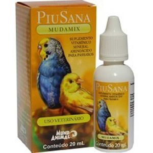Piusana Mudamix para Pássaros Mundo Animal - 20 ml Piusana Mudamix para Pássaros Mundo Animal - 20 ml