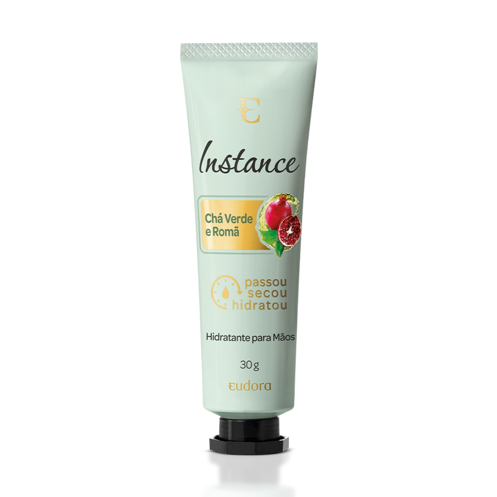 Creme Hidratante para Mãos Instance Chá Verde e Romã 30g Creme Hidratante para Mãos Instance Chá Verde e Romã 30g