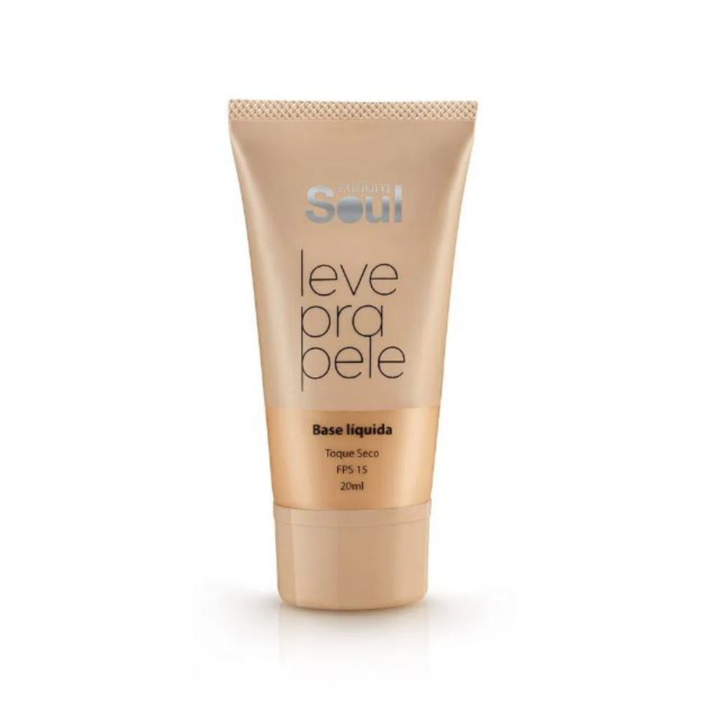 Base Líquida Soul Leve Pra Pele Bege Escuro 1 20ml