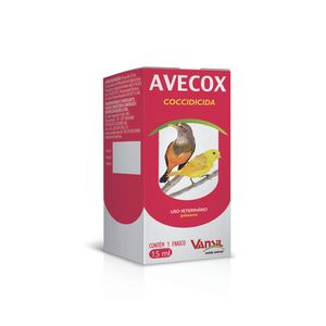 Avecox Coccidicida para Pássaros Vansil - 15 ml Avecox Coccidicida para Pássaros Vansil - 15 ml