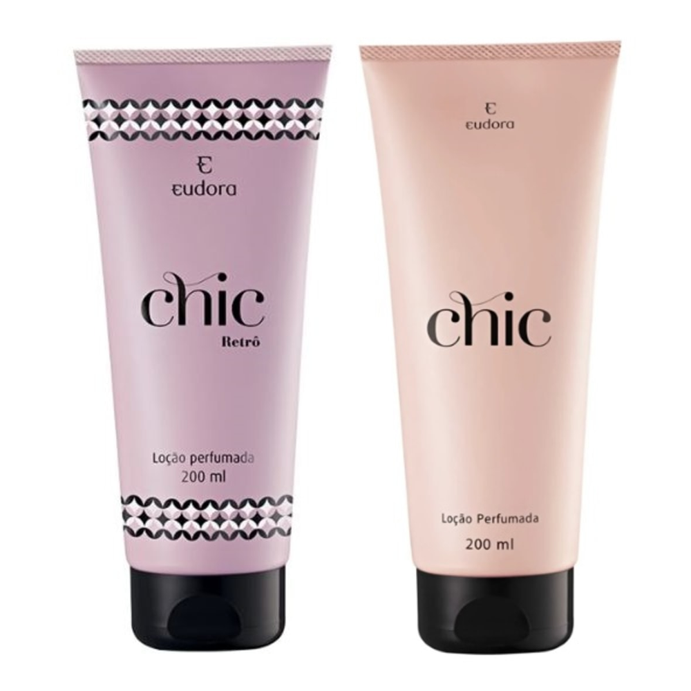 Kit Loção Hidratante Desodorante Corporal Chic + Chic Retrô Kit Loção Hidratante Desodorante Corporal Chic + Chic Retrô