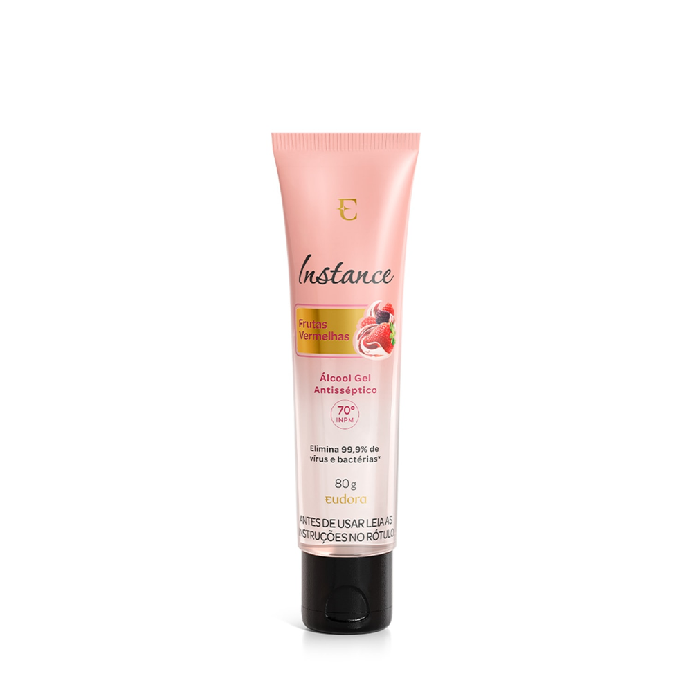 Álcool em Gel Antisséptico Instance Frutas Vermelhas 80g Álcool em Gel Antisséptico Instance Frutas Vermelhas 80g