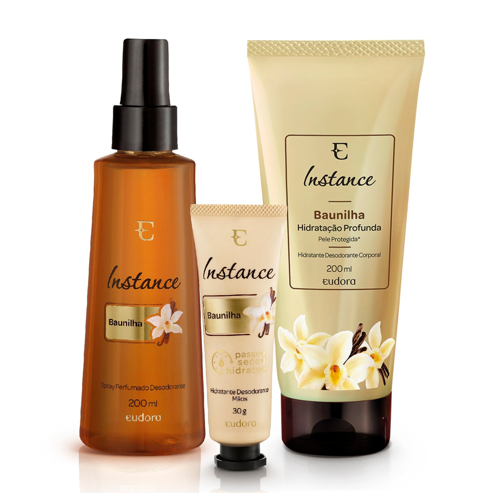 Kit Eudora Instance Baunilha Trio (3 Produtos)