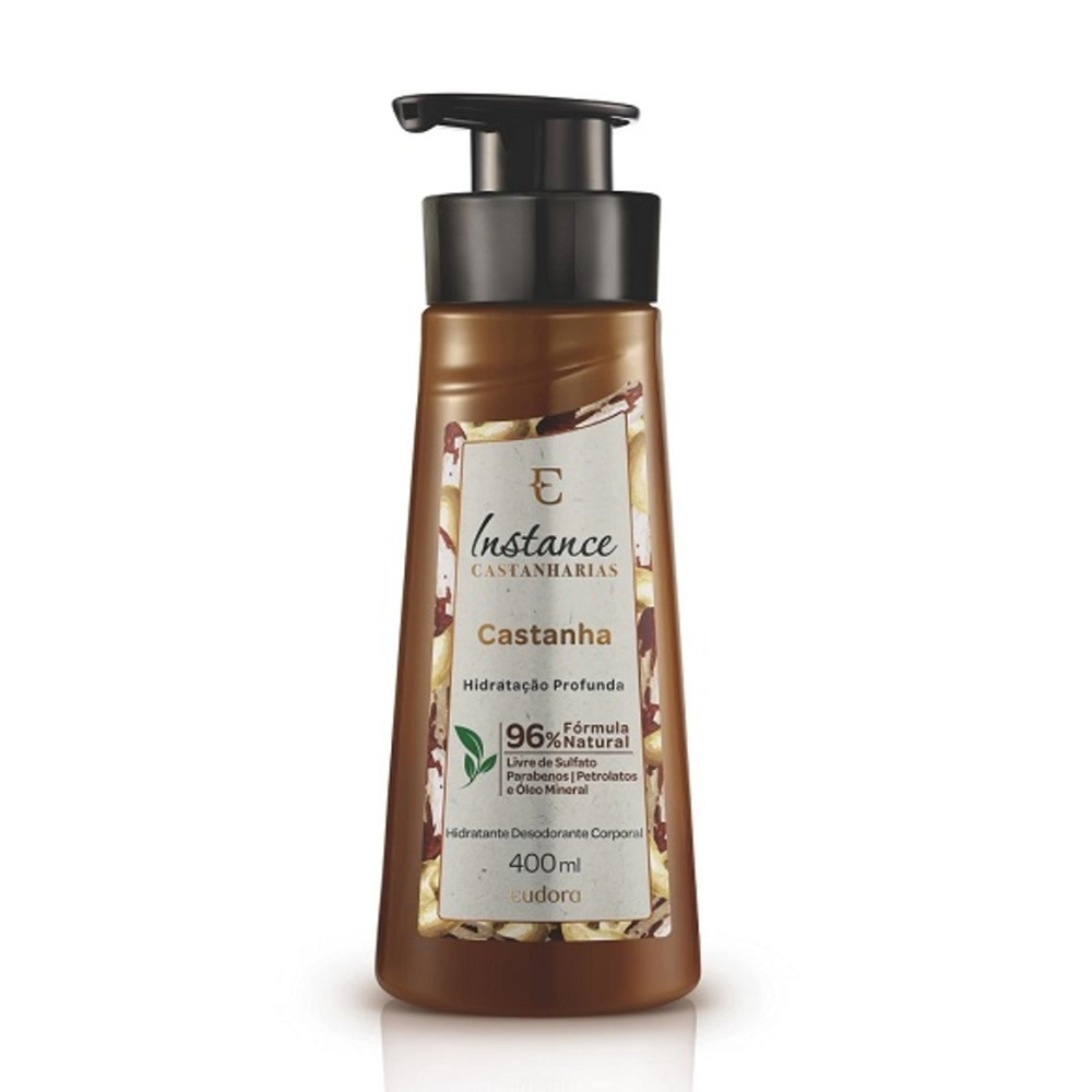 Loção Hidratante Desodorante Corporal Instance Castanharias Castanha 400ml Loção Hidratante Desodorante Corporal Instance Castanharias Castanha 400ml