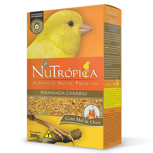 Farinhada Nutrópica para Canário a Base de Mel e Ovos - 300g Farinhada Nutrópica para Canário a Base de Mel e Ovos - 300g