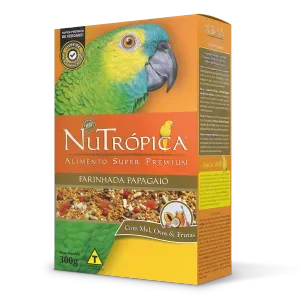 Farinhada Nutrópica para Papagaio a Base de Mel, Ovos e Frutas - 300g Farinhada Nutrópica para Papagaio a Base de Mel, Ovos e Frutas - 300g
