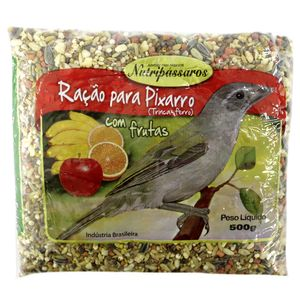 Ração para Pixarro Trinca-Ferro Nutripássaros com Frutas - 500 g Ração para Pixarro Trinca-Ferro Nutripássaros com Frutas - 500 g